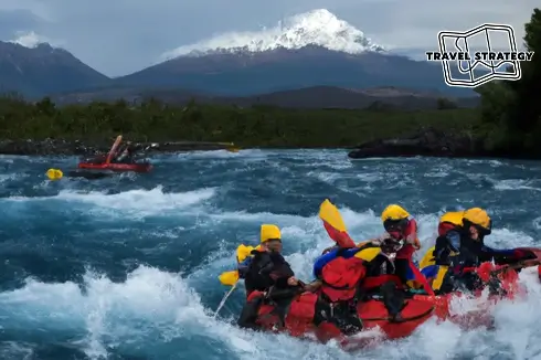 Тур Рафтинг по порогам бурной горной реки среди вулканов