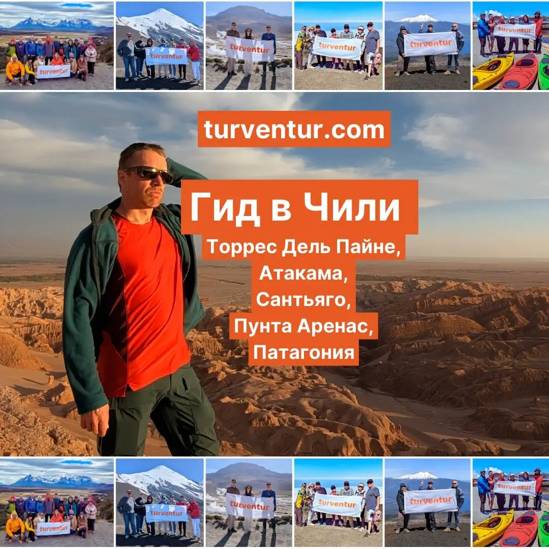 Тур по Чили - Сантьяго, остров Пасхи, пустыня Атакама, Альпаки, Винный тур, Патагония, Горячие источники